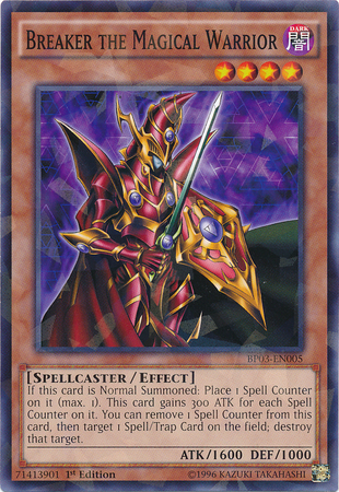 Breaker the Magical Warrior [BP03-EN005] Shatterfoil Rare - PCA Designer Toys