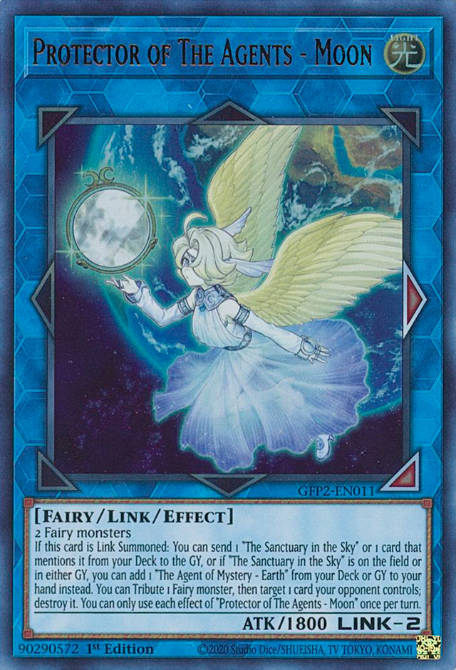Protector of The Agents - Moon [GFP2-EN011] Ultra Rare - PCA Designer Toys