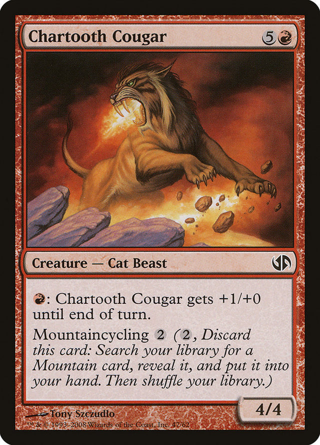 Chartooth Cougar [Duel Decks: Jace vs. Chandra] - PCA Designer Toys