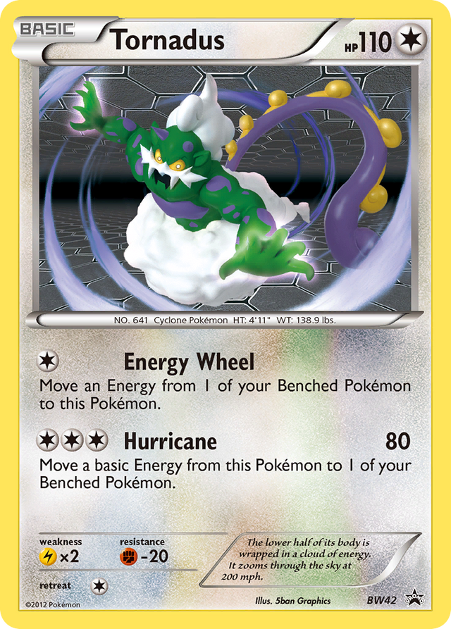 Tornadus (BW42) [Black & White: Black Star Promos] - PCA Designer Toys