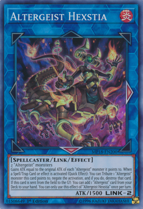 Altergeist Hexstia [MP18-EN200] Super Rare - PCA Designer Toys