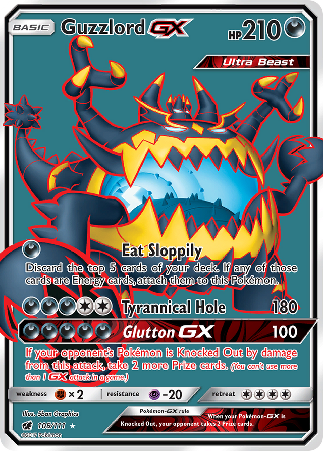 Guzzlord GX (105/111) [Sun & Moon: Crimson Invasion] - PCA Designer Toys