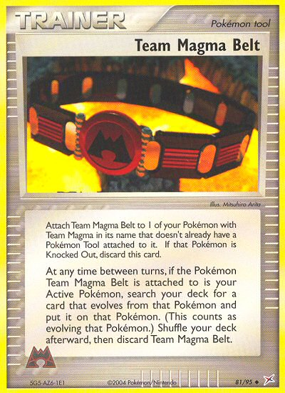 Team Magma Belt (81/95) [EX: Team Magma vs Team Aqua] - PCA Designer Toys