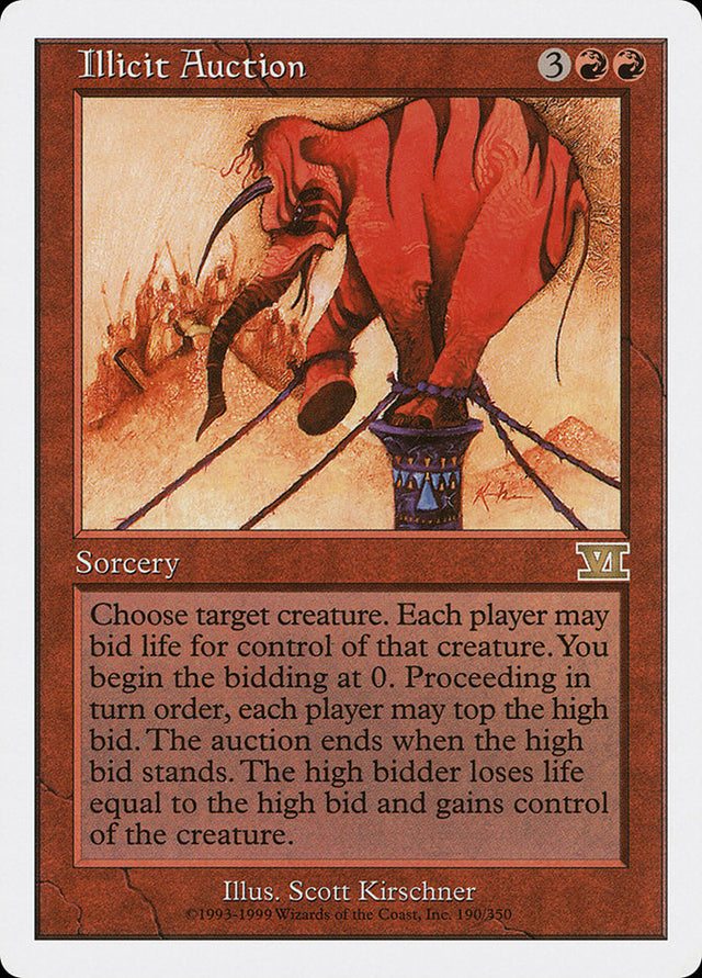 Illicit Auction [Classic Sixth Edition] - PCA Designer Toys