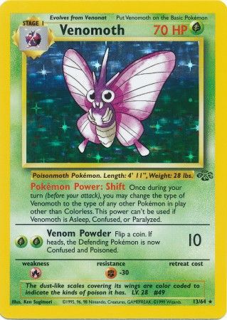 Venomoth (13/64) [Jungle Unlimited] - PCA Designer Toys