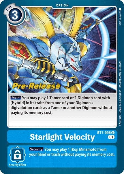 Starlight Velocity [BT7-096] [Next Adventure Pre-Release Cards] - PCA Designer Toys