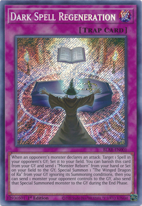 Dark Spell Regeneration [BLAR-EN001] Secret Rare - PCA Designer Toys