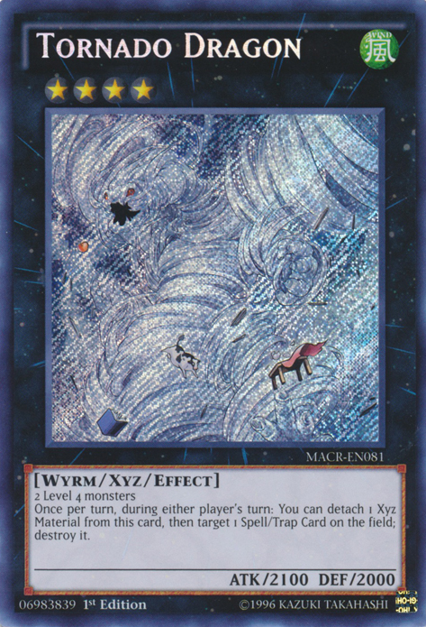 Tornado Dragon [MACR-EN081] Secret Rare - PCA Designer Toys
