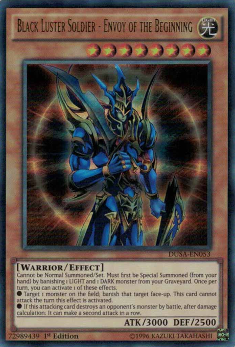 Black Luster Soldier - Envoy of the Beginning [DUSA-EN053] Ultra Rare - PCA Designer Toys