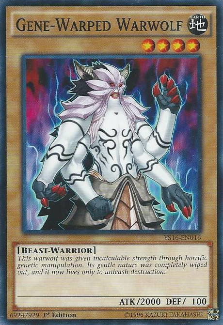 Gene-Warped Warwolf [YS16-EN016] Common - PCA Designer Toys