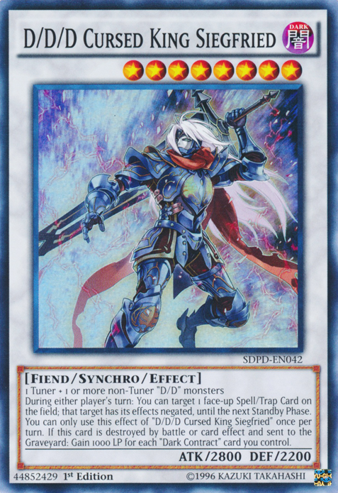 D/D/D Cursed King Siegfried [SDPD-EN042] Super Rare - PCA Designer Toys