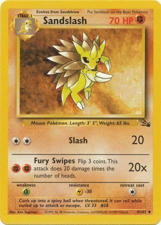Sandslash (41/62) [Fossil Unlimited] - PCA Designer Toys