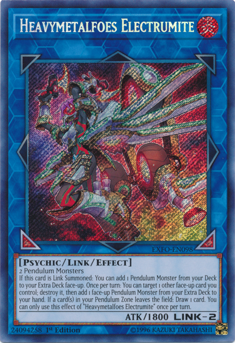 Heavymetalfoes Electrumite [EXFO-EN098] Secret Rare - PCA Designer Toys