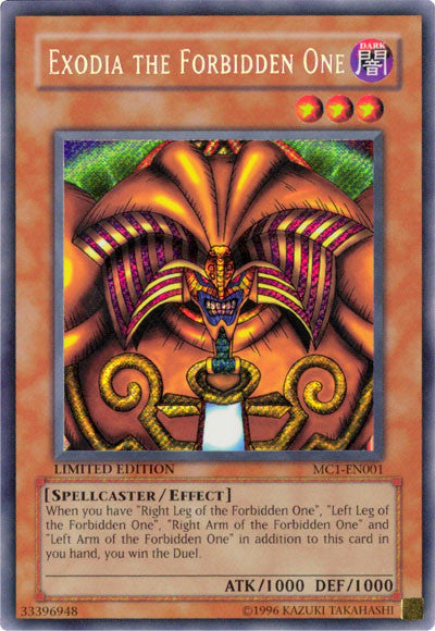 Exodia the Forbidden One [MC1-EN001] Secret Rare - PCA Designer Toys