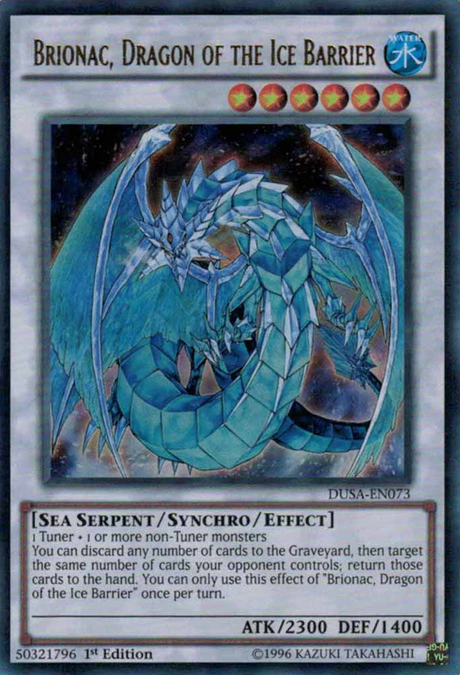 Brionac, Dragon of the Ice Barrier [DUSA-EN073] Ultra Rare - PCA Designer Toys