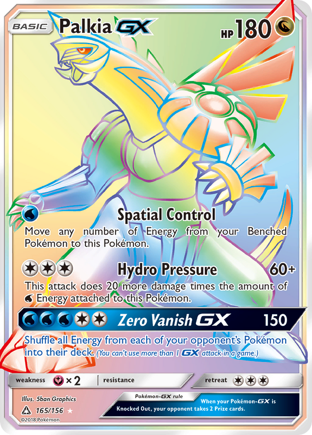 Palkia GX (165/156) [Sun & Moon: Ultra Prism] - PCA Designer Toys