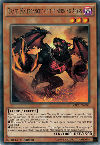 Graff, Malebranche of the Burning Abyss [DUEA-EN083] Rare - PCA Designer Toys