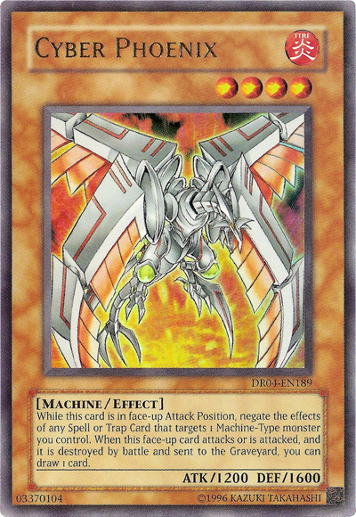 Cyber Phoenix [DR04-EN189] Ultra Rare - PCA Designer Toys