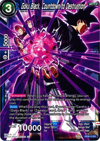 Goku Black, Countdown to Destruction (EX06-12) [Special Anniversary Set] - PCA Designer Toys