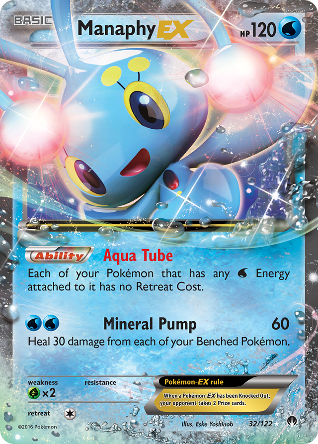 Manaphy EX (32/122) [XY: BREAKpoint] - PCA Designer Toys