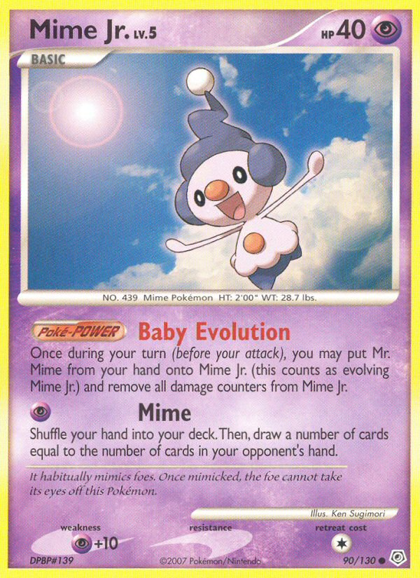 Mime Jr. (90/130) [Diamond & Pearl: Base Set] - PCA Designer Toys