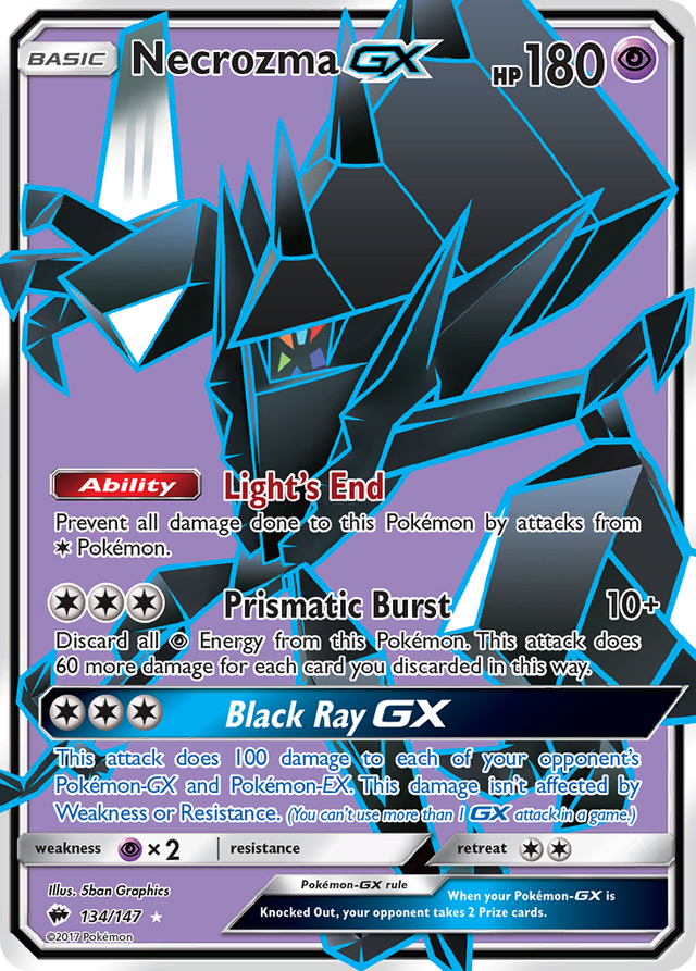 Necrozma GX (134/147) [Sun & Moon: Burning Shadows] - PCA Designer Toys