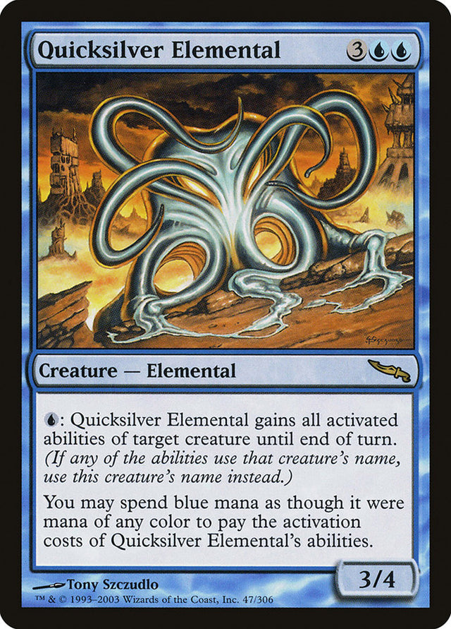 Quicksilver Elemental [Mirrodin] - PCA Designer Toys