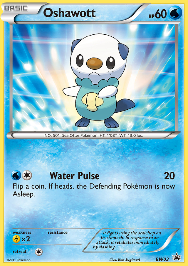 Oshawott (BW03) [Black & White: Black Star Promos] - PCA Designer Toys