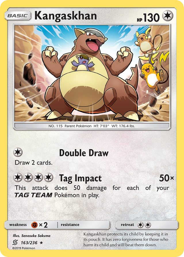 Kangaskhan (163/236) [Sun & Moon: Unified Minds] - PCA Designer Toys