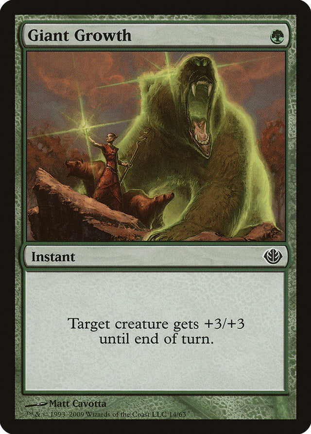 Giant Growth [Duel Decks: Garruk vs. Liliana] - PCA Designer Toys