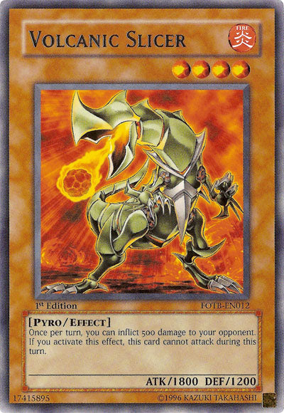 Volcanic Slicer [FOTB-EN012] Rare - PCA Designer Toys