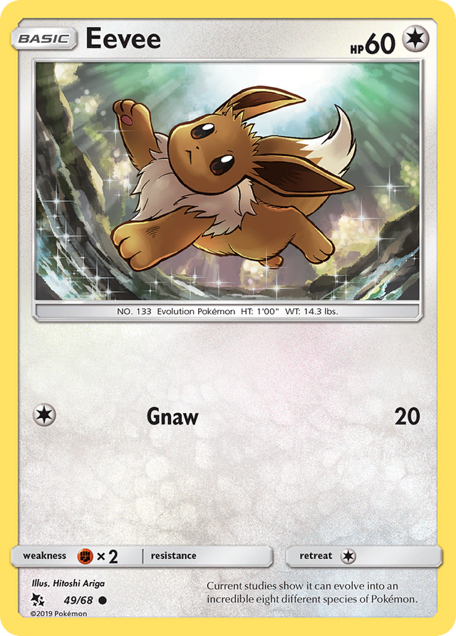 Eevee (49/68) [Sun & Moon: Hidden Fates] - PCA Designer Toys