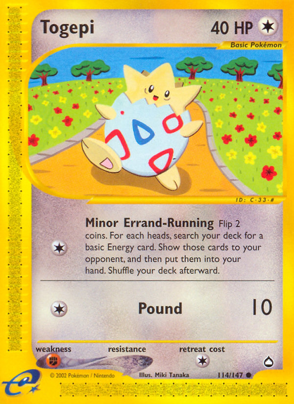 Togepi (114/147) [Aquapolis] - PCA Designer Toys