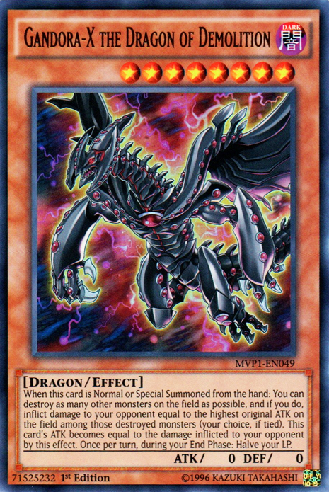 Gandora-X the Dragon of Demolition [MVP1-EN049] Ultra Rare - PCA Designer Toys