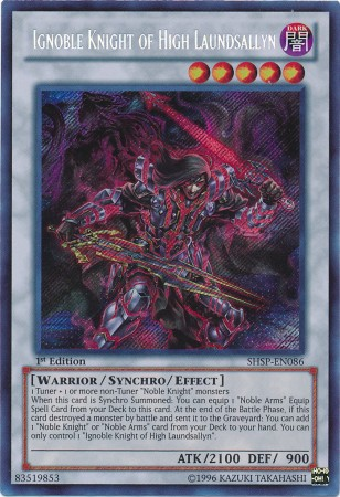 Ignoble Knight of High Laundsallyn [SHSP-EN086] Secret Rare - PCA Designer Toys