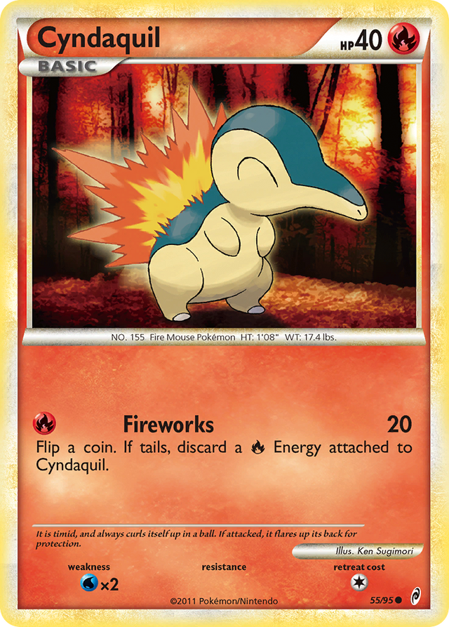 Cyndaquil (55/95) [HeartGold & SoulSilver: Call of Legends] - PCA Designer Toys