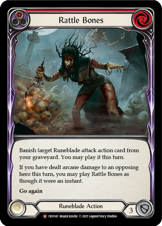 Rattle Bones [U-CRU143] (Crucible of War Unlimited)  Unlimited Rainbow Foil - PCA Designer Toys