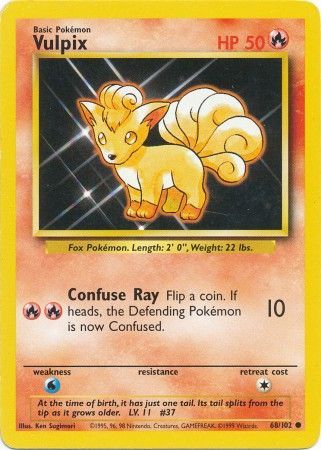Vulpix (68/102) [Base Set Unlimited] - PCA Designer Toys