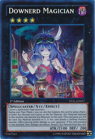 Downerd Magician [LVAL-EN057] Secret Rare - PCA Designer Toys