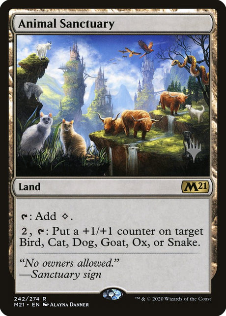 Animal Sanctuary (Promo Pack) [Core Set 2021 Promos] - PCA Designer Toys