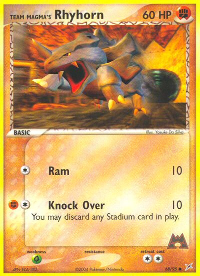 Team Magma's Rhyhorn (68/95) [EX: Team Magma vs Team Aqua] - PCA Designer Toys