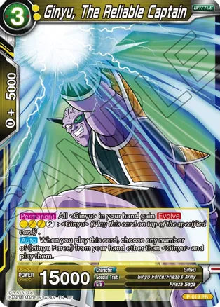 Ginyu, The Reliable Captain (P-019) [Mythic Booster] - PCA Designer Toys