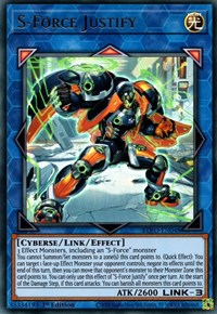 S-Force Justify [BLVO-EN048] Ultra Rare - PCA Designer Toys