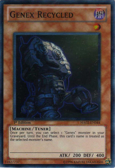 Genex Recycled [HA02-EN044] Super Rare - PCA Designer Toys