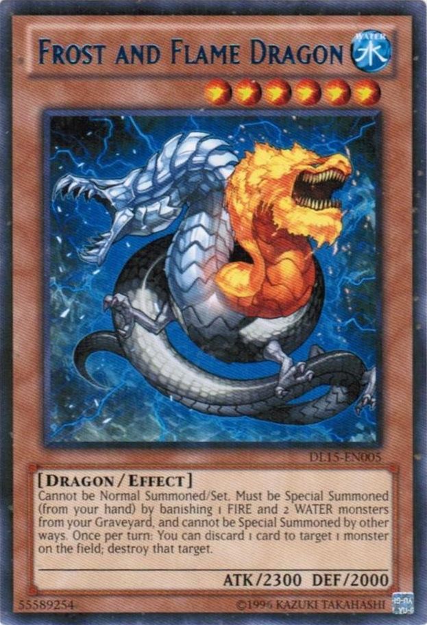 Frost and Flame Dragon (Blue) [DL15-EN005] Rare - PCA Designer Toys
