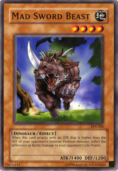Mad Sword Beast [TP4-020] Common - PCA Designer Toys
