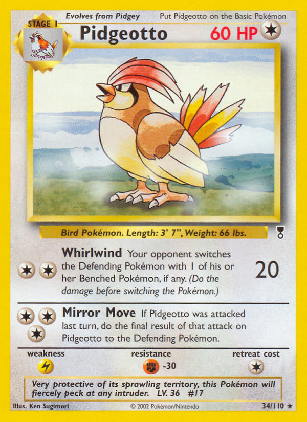 Pidgeotto (34/110) [Legendary Collection] - PCA Designer Toys