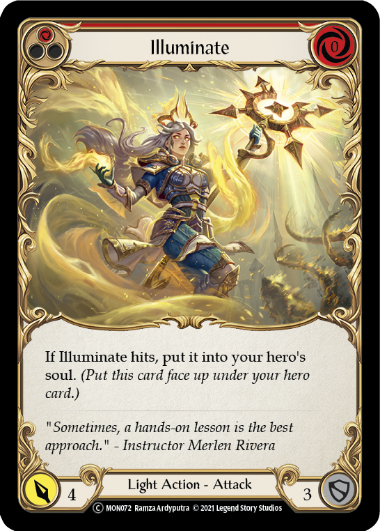 Illuminate (Red) [U-MON072-RF] (Monarch Unlimited)  Unlimited Rainbow Foil - PCA Designer Toys