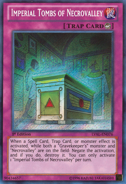 Imperial Tombs of Necrovalley [LVAL-EN076] Secret Rare - PCA Designer Toys