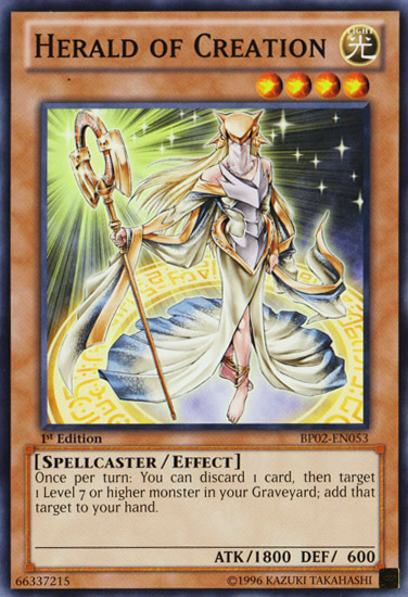 Herald of Creation [BP02-EN053] Mosaic Rare - PCA Designer Toys